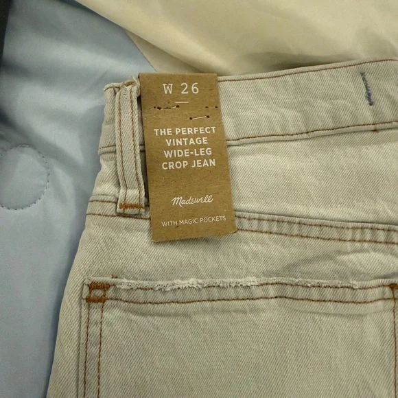 Madewell Vintage Wide-Leg Light Denim Jeans 26w - Picture 3 of 7